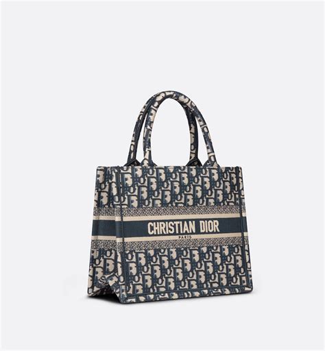 small blue dior oblique embroidered dior book tote price|dior carryall tote.